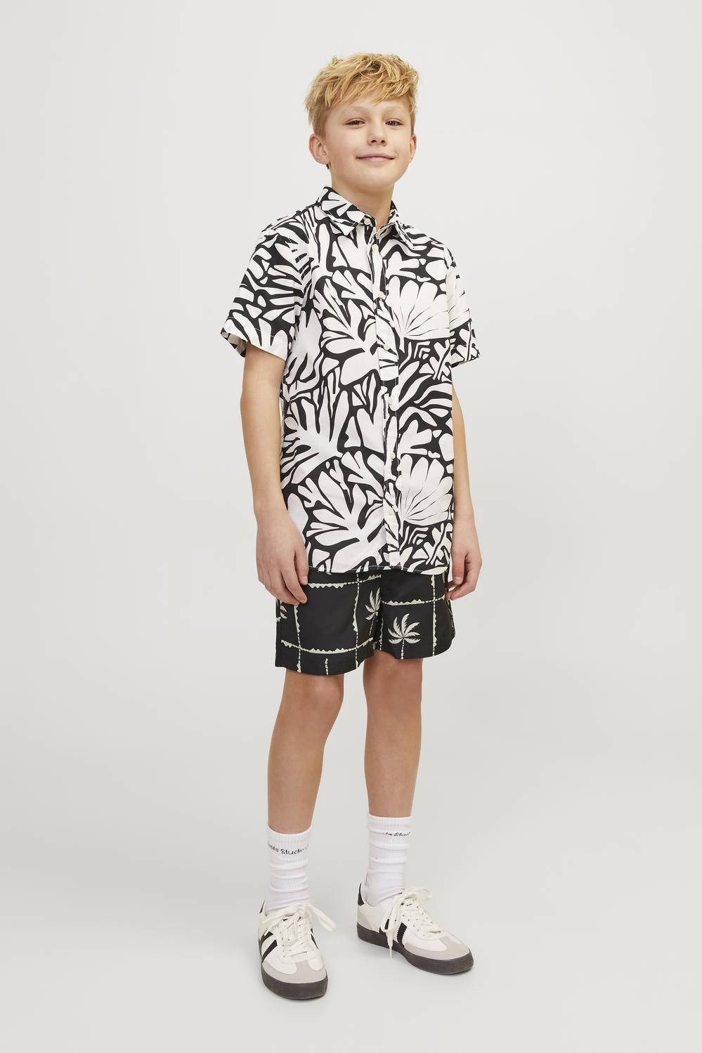 JACK & JONES zwemshort JPSTFIJI zwart/grijs