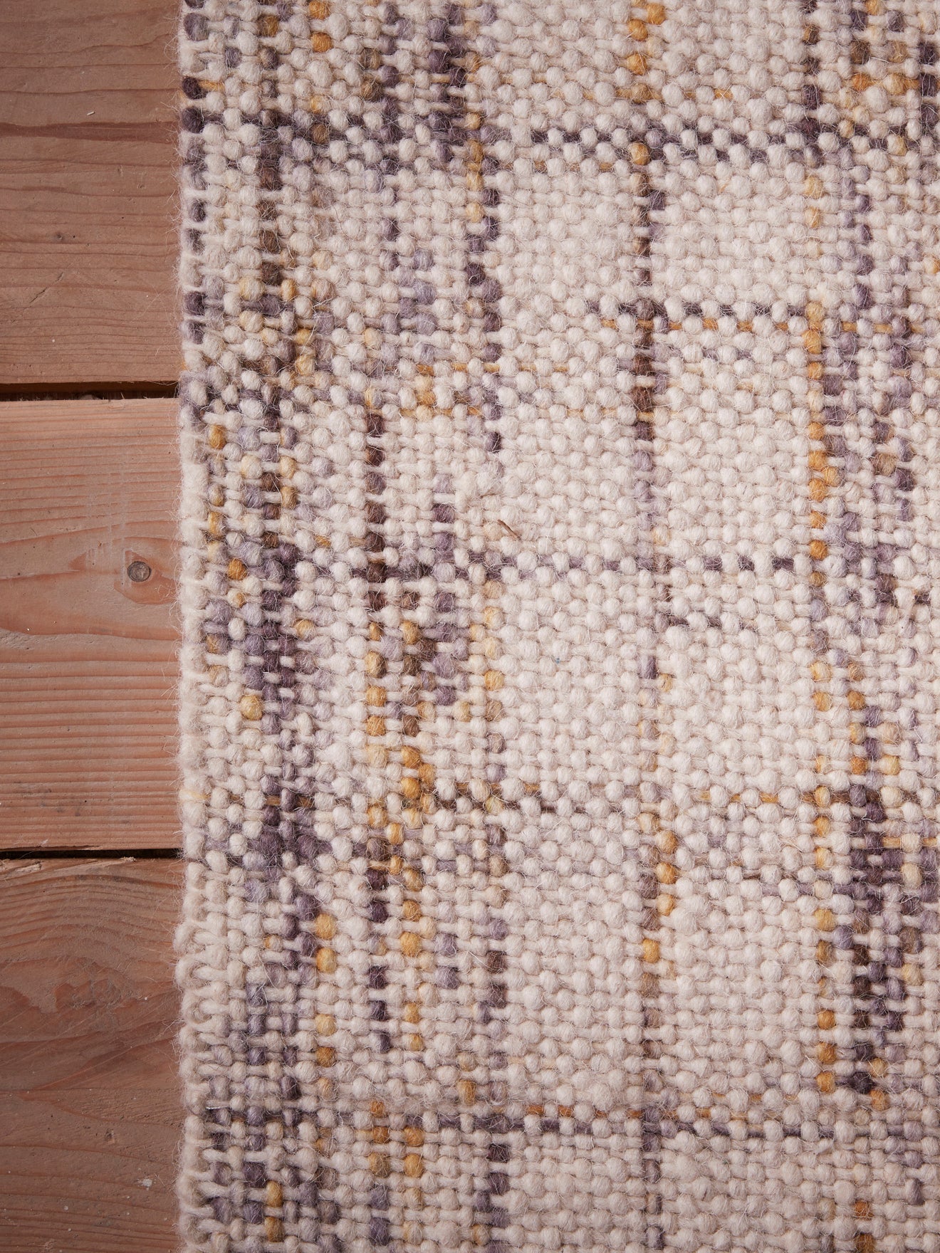 Tapis en laine façon tweed