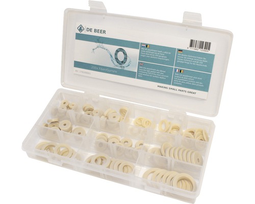 Assortiment van 60 kraanringen en 60 TPE-ringen
