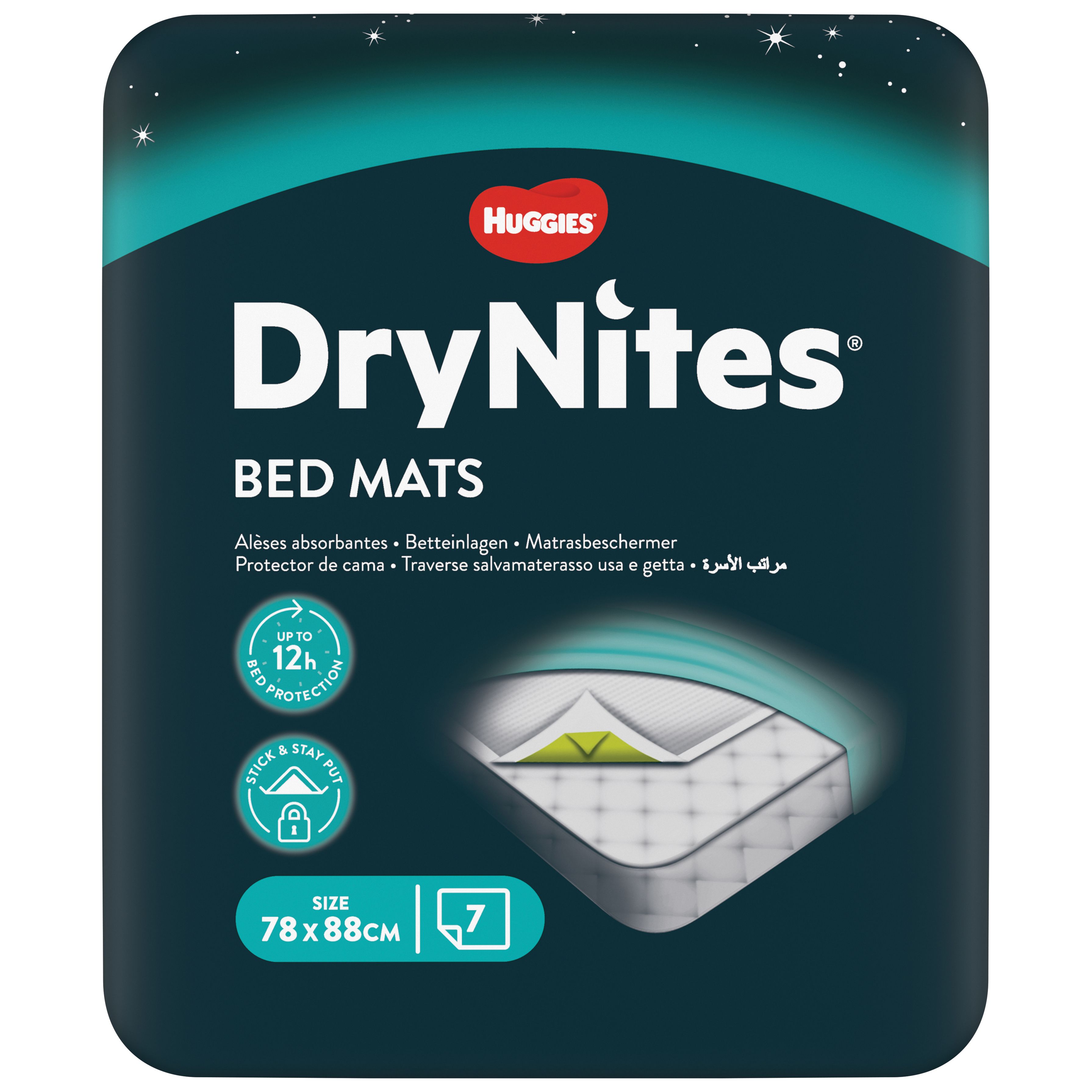 Huggies DryNites Bed Mats Einweg Betteinlagen 78 x 88 cm Bettunterlagen