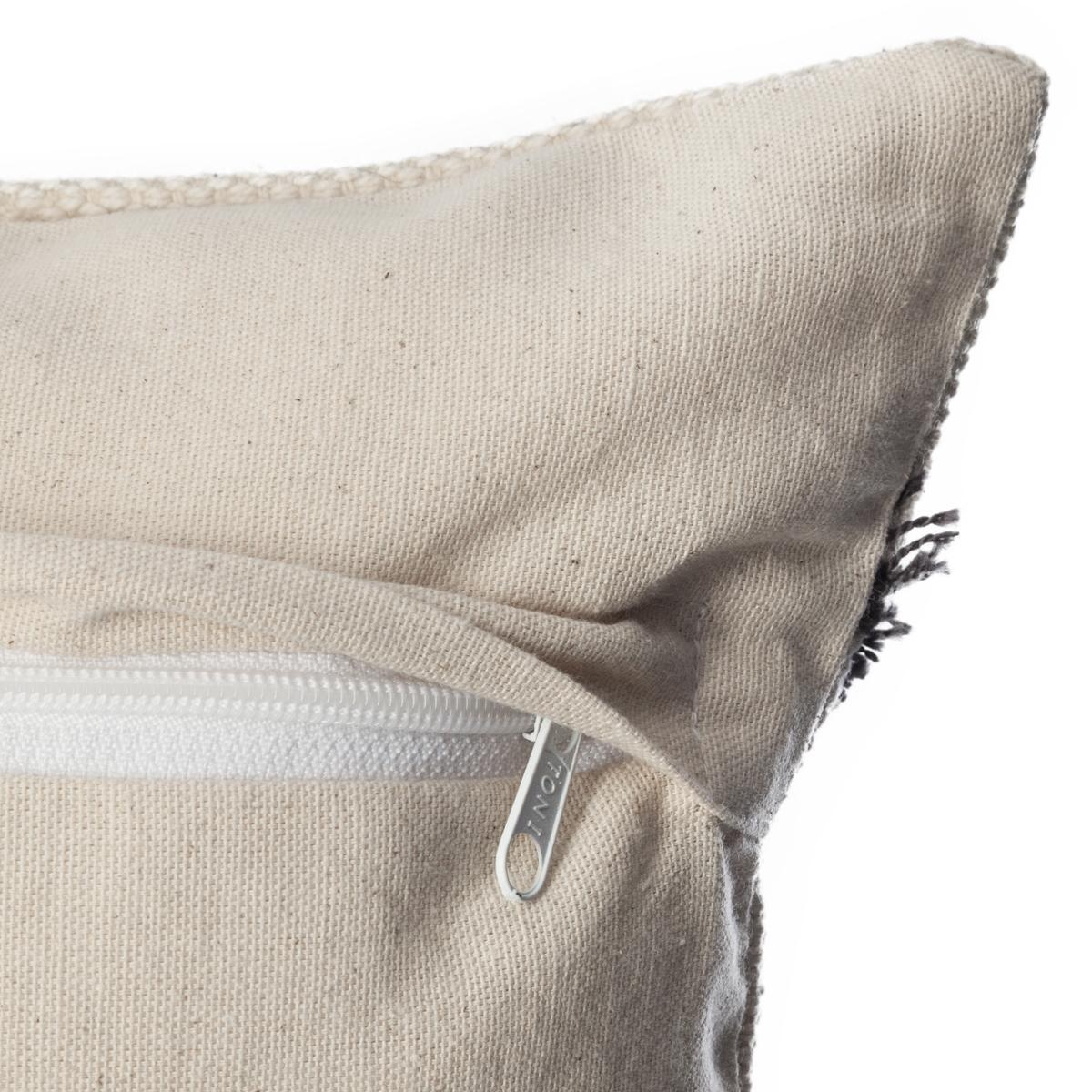 HOUSSE COUSSIN TUFTEE GRIS 40X40CM