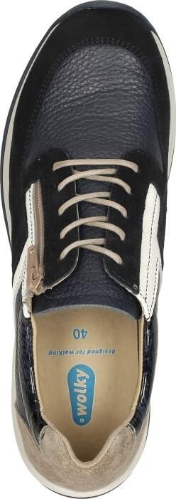 Wolky Dames Veterschoenen Comrie Torello Denim 0097992 Donkerblauw