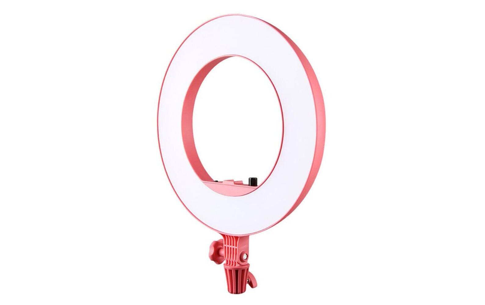 Ringlicht LR180 LED Pink5600 K Farbtemperatur und stufenloser Helligkeitsregelung, geeignet für Porträtfotografie oder zum Hervorheben von Make-up