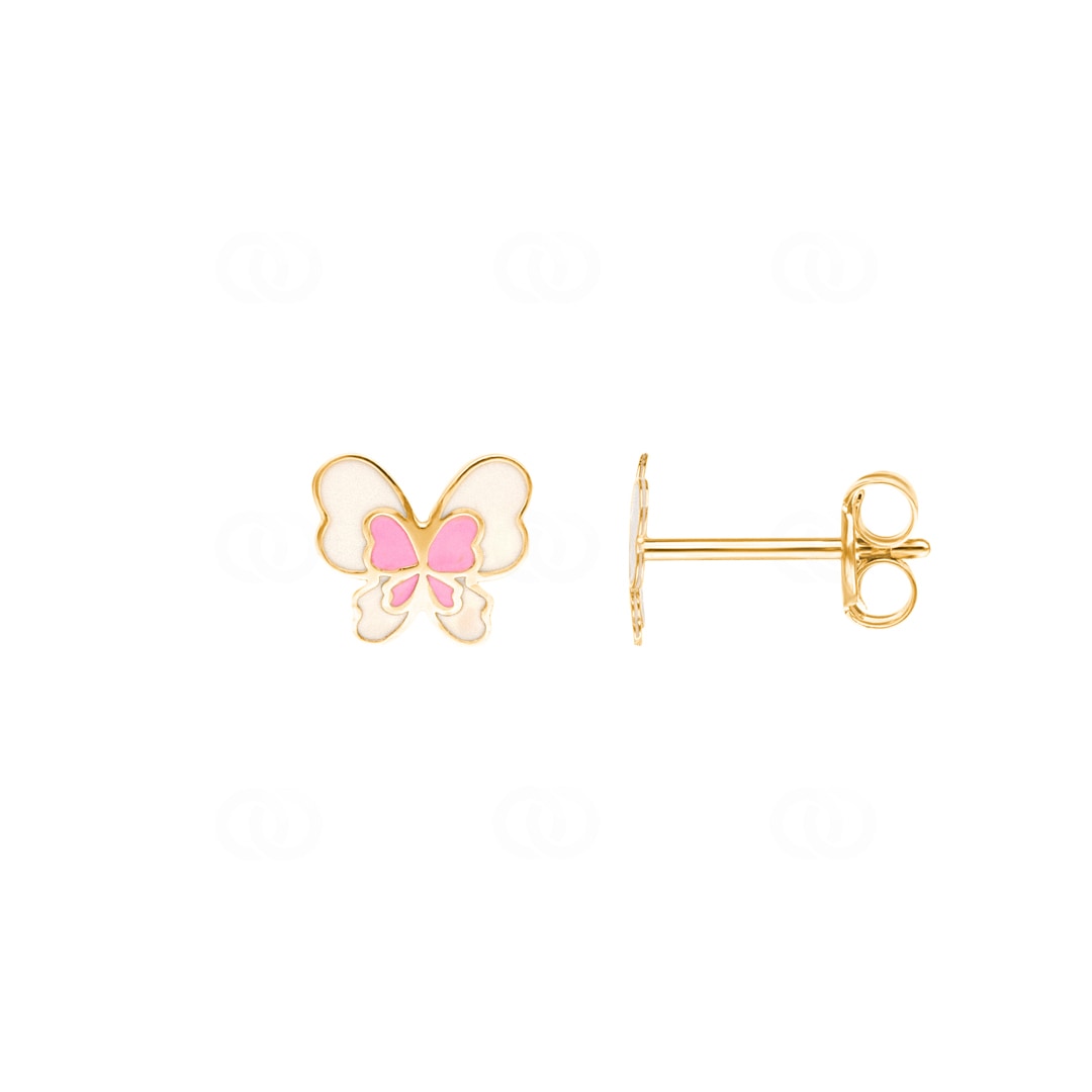 Ohrstecker 750/18 K Gelbgold Schmetterling