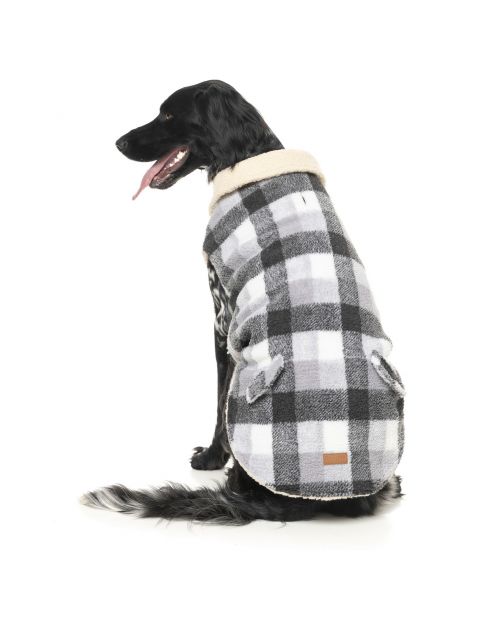 Fuzzyard The Lumberjack Grijs&Wit - Hondenkleding