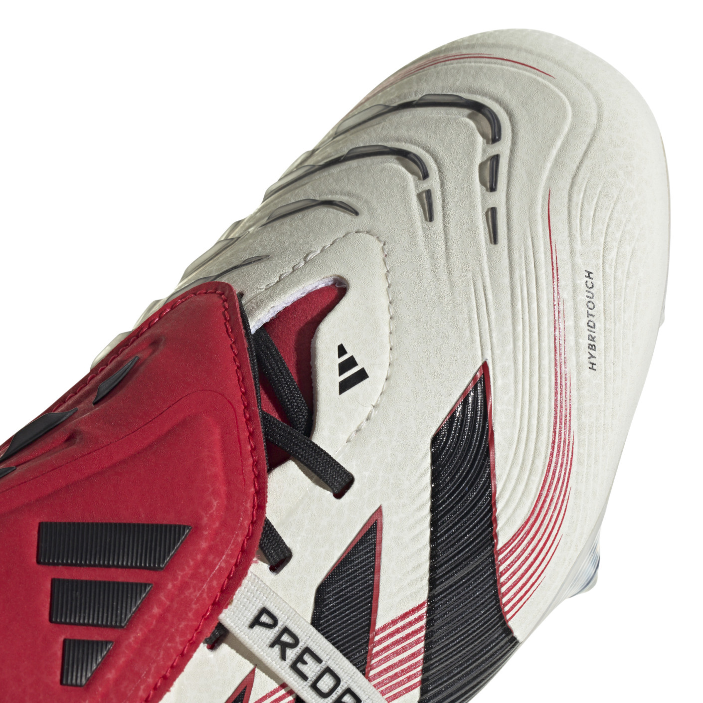 Adidas Predator Elite FT IJzeren-Nop Voetbalschoenen (SG) Wit Zwart Rood