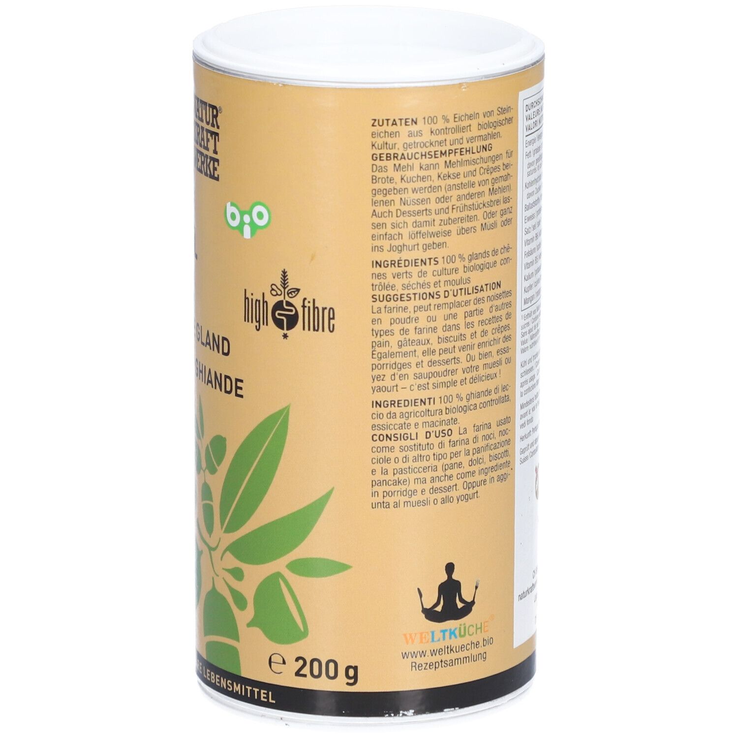 NATURKRAFTWERKE® Eichelmehl BIO/kbA