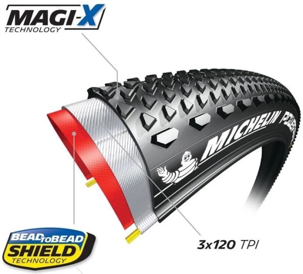 Michelin Power Gravel Foldedæk, 700x33C