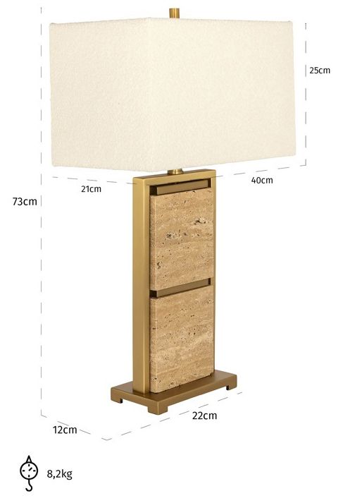 Tafellamp 211939 Meyra B40 x D24 cm