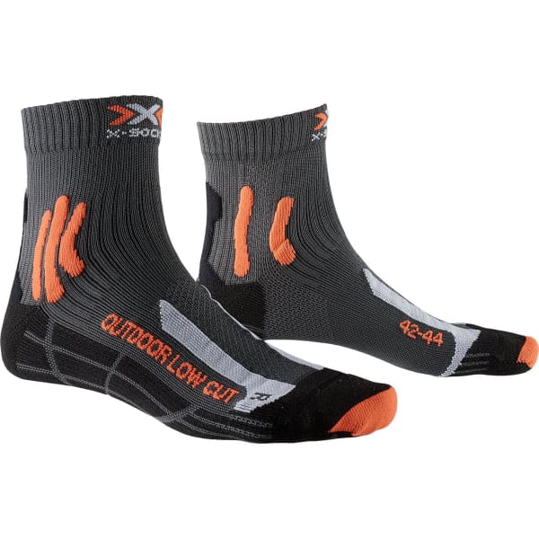 Chaussette randonnée X-SOCKS TREK OUTDOOR LOW CUT ANTHRACITE/ORANGE