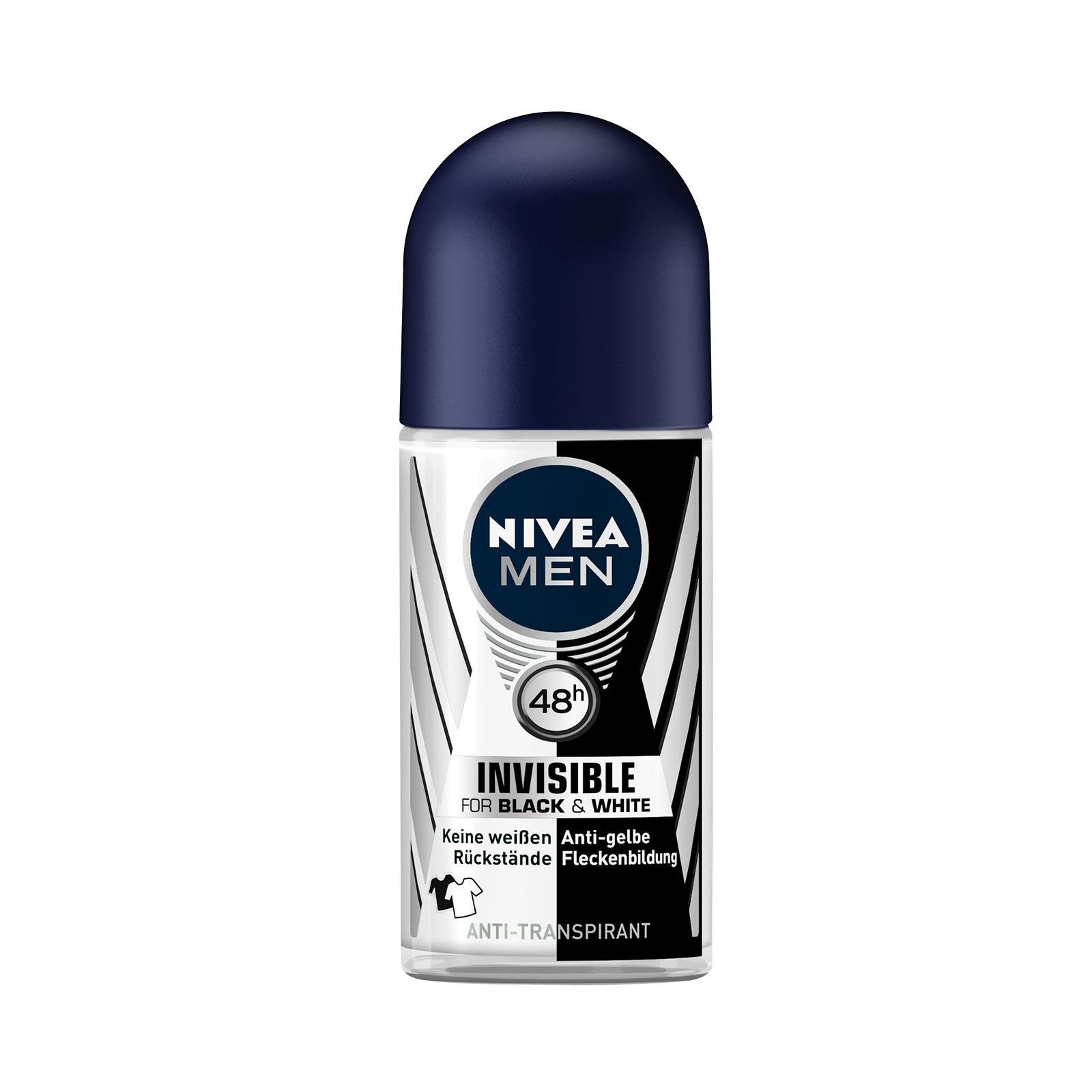 Nivea Men Deo Roll On Invisible Black & White Power