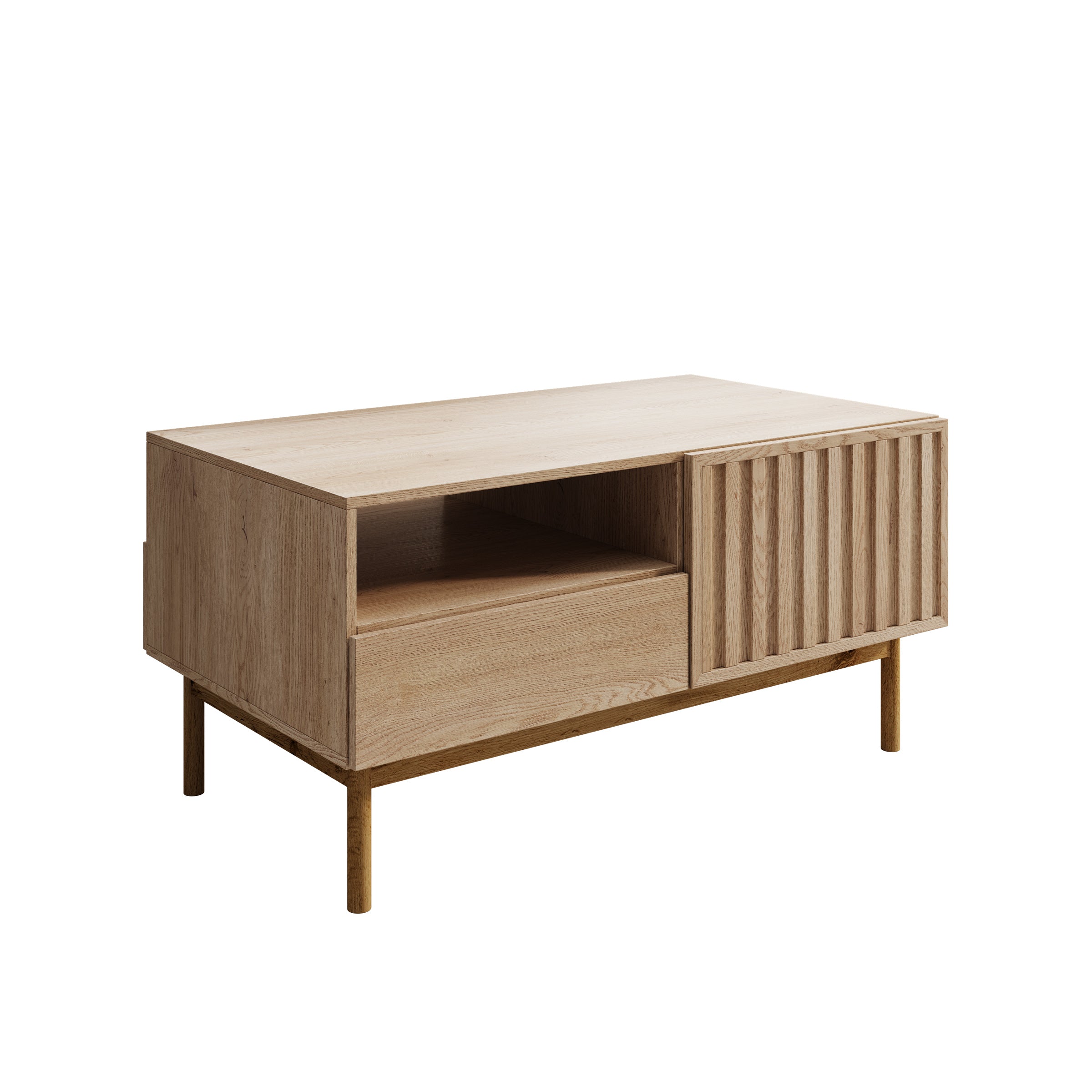 Storm - Salontafel met lade - Eiken - 106x64x53 cm