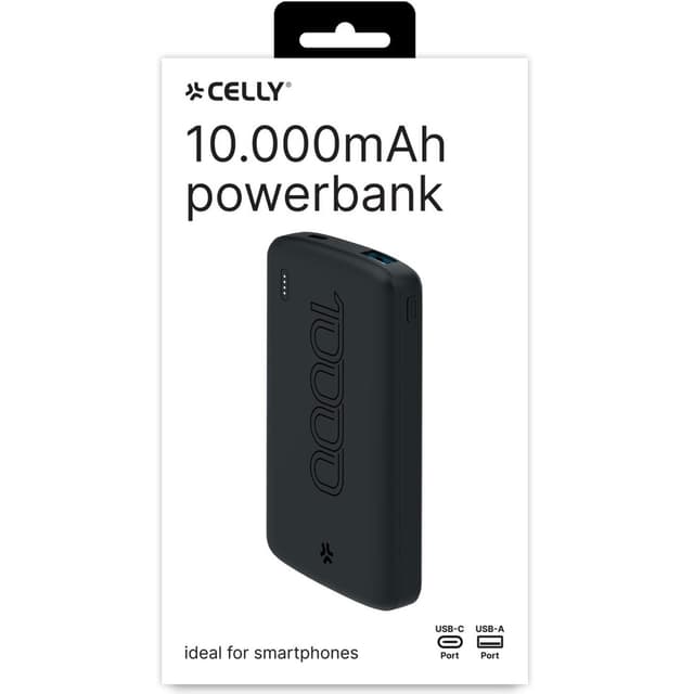 Celly PBE10000EVO PowerBank 10,5W 10.000 mAh Svart