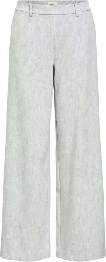 Object OBJLISA WIDE PANT NOOS Light grey melange