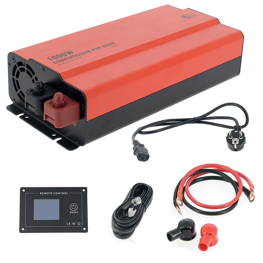 Convertisseur Pur Sinus 1000W 12/230V avec commande déportée EZA
