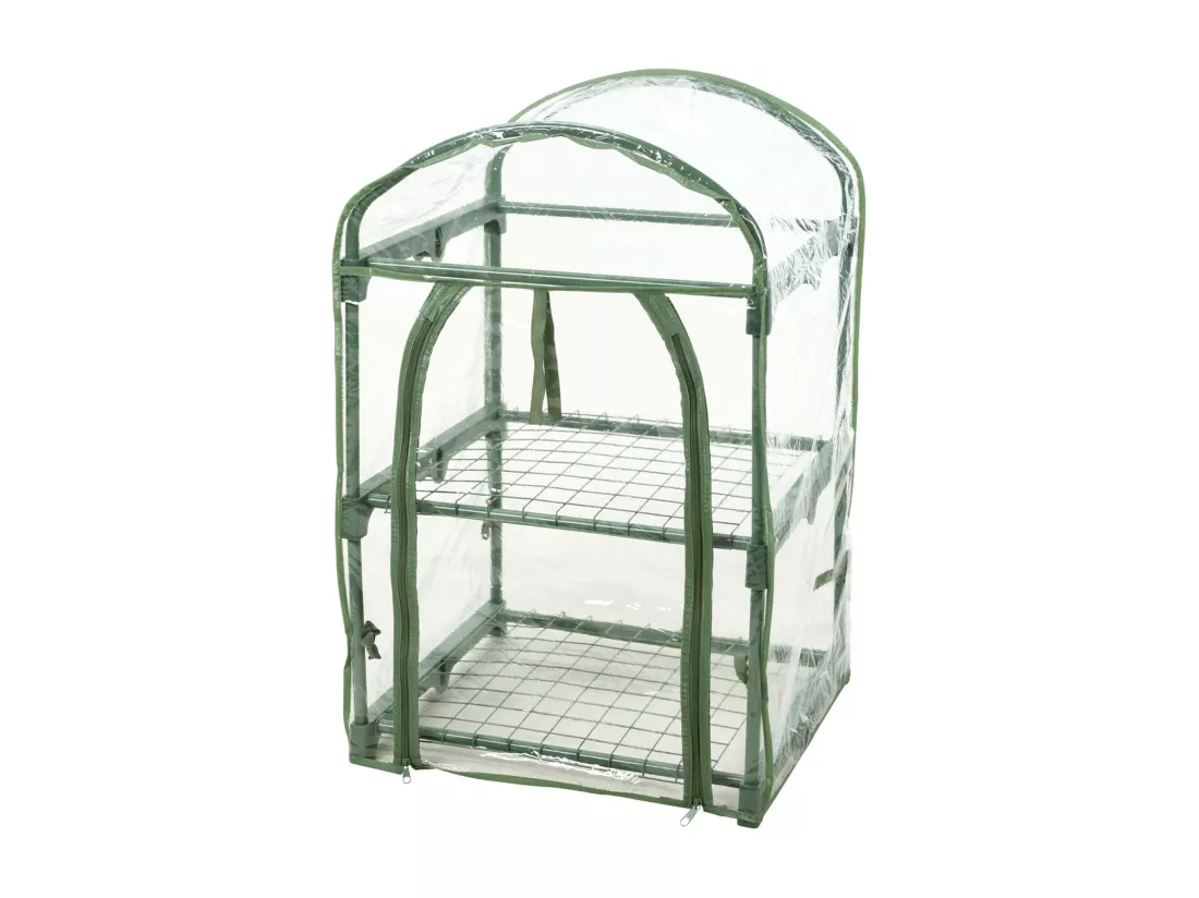 Serre Well Home à 2 niveaux avec cadre en métal 50x45x84cm