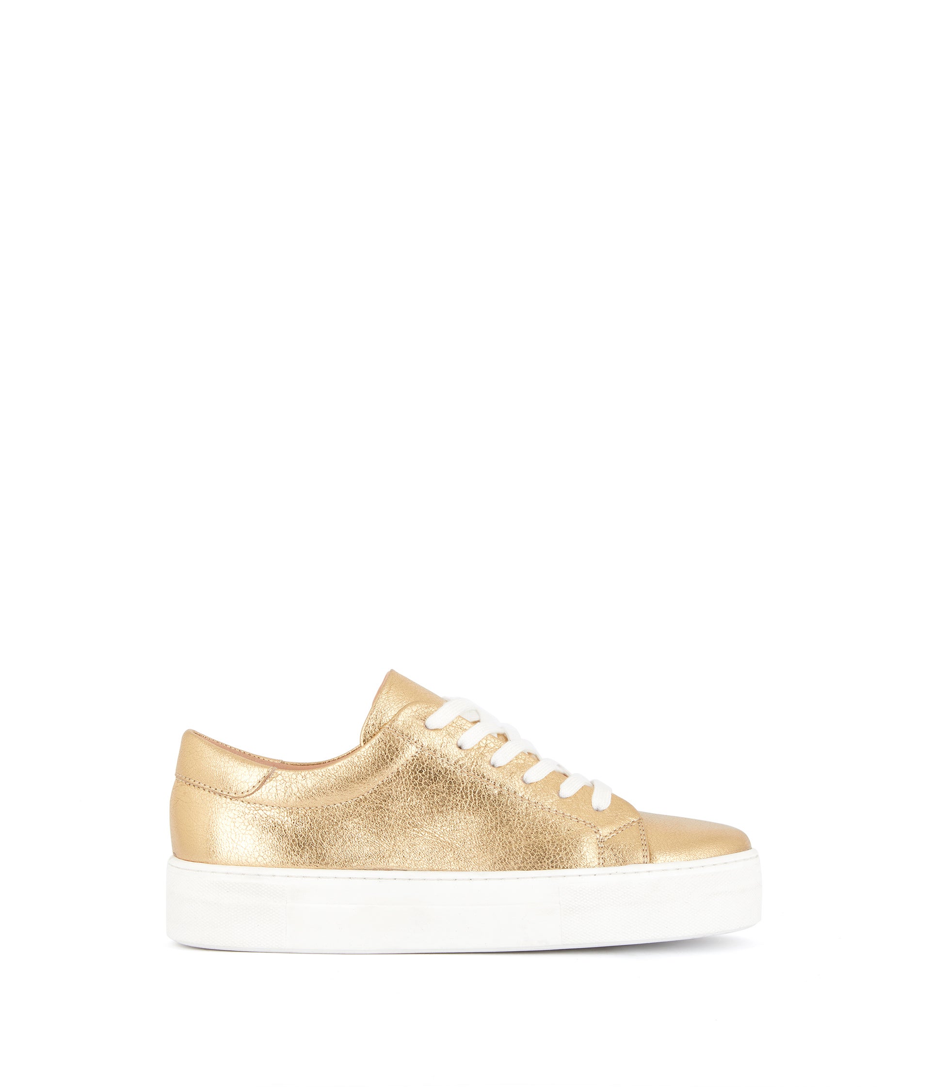Baskets cuir doré Annael