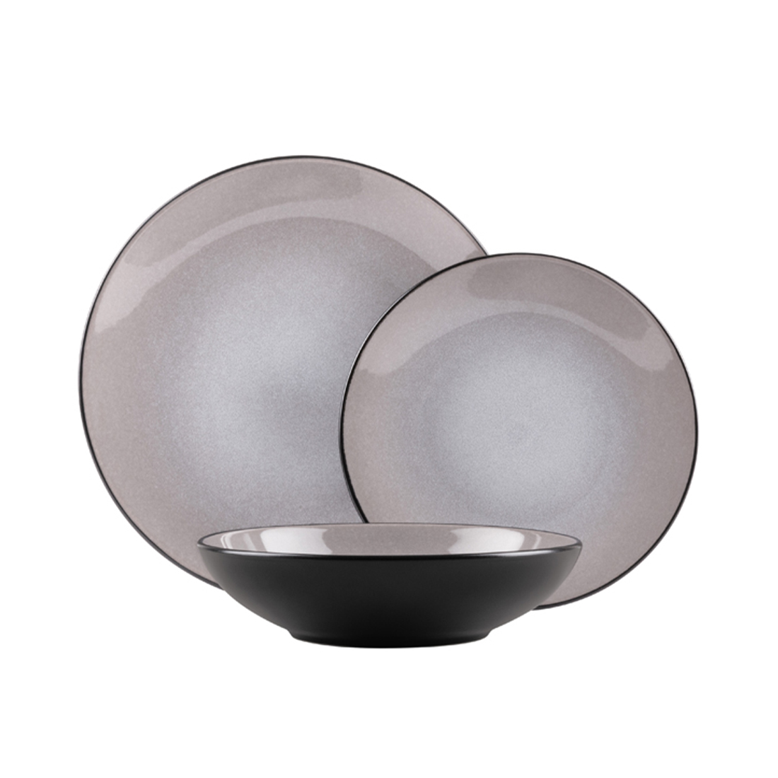 Berlinger Haus 18-teiliges Teller-Set taupe