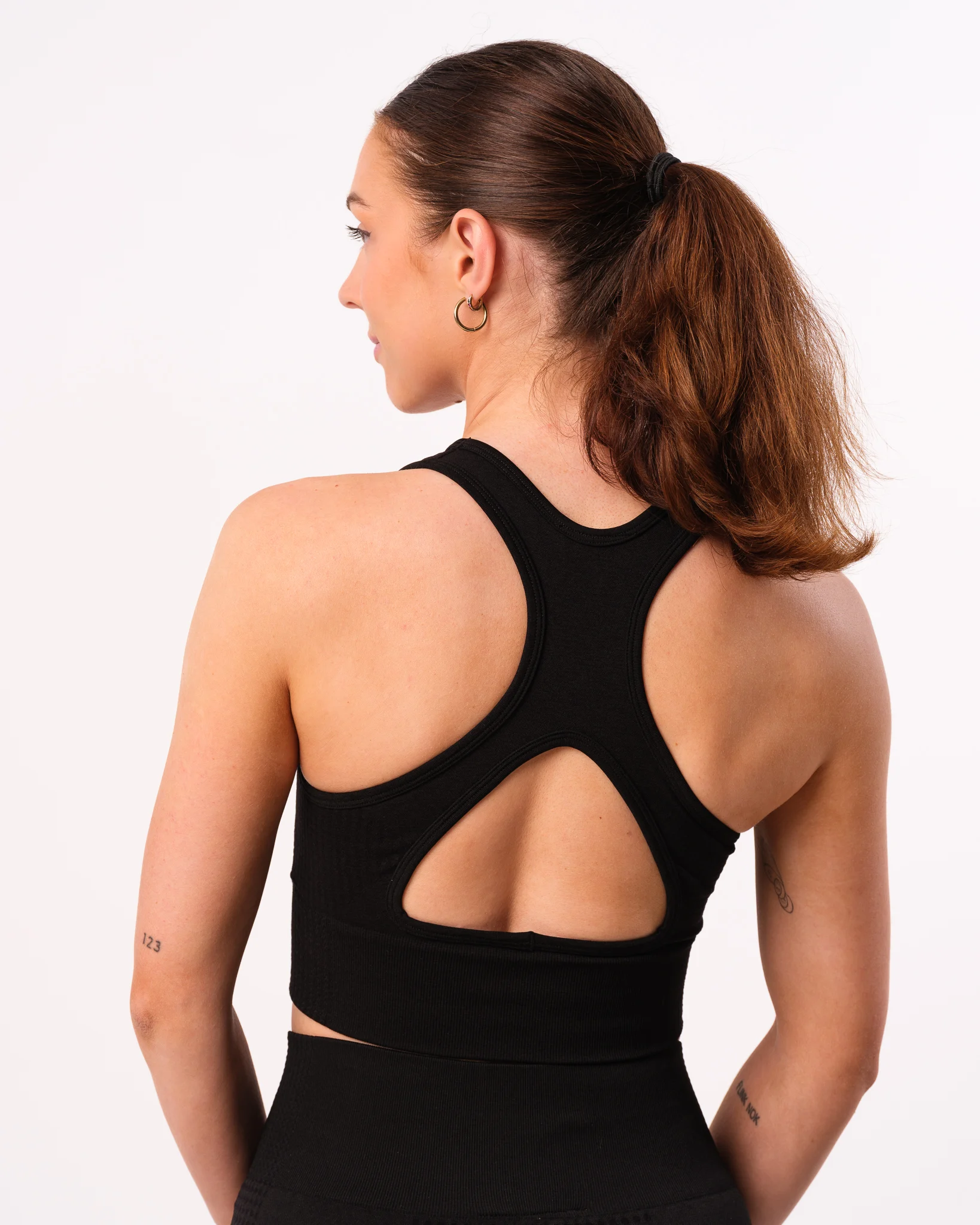 LEVITY Phase Seamless Bra Black Melange