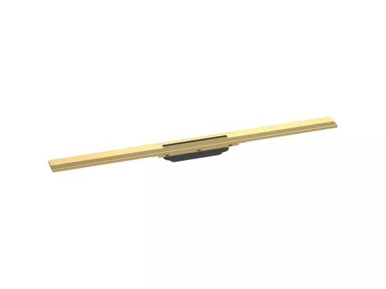 Caniveau de douche découpable 90 cm HANSGROHE RainDrain Flex montage libre aspect doré poli