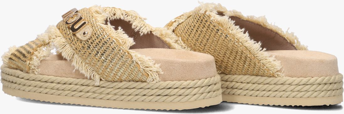 beige mou slippers criss-cross