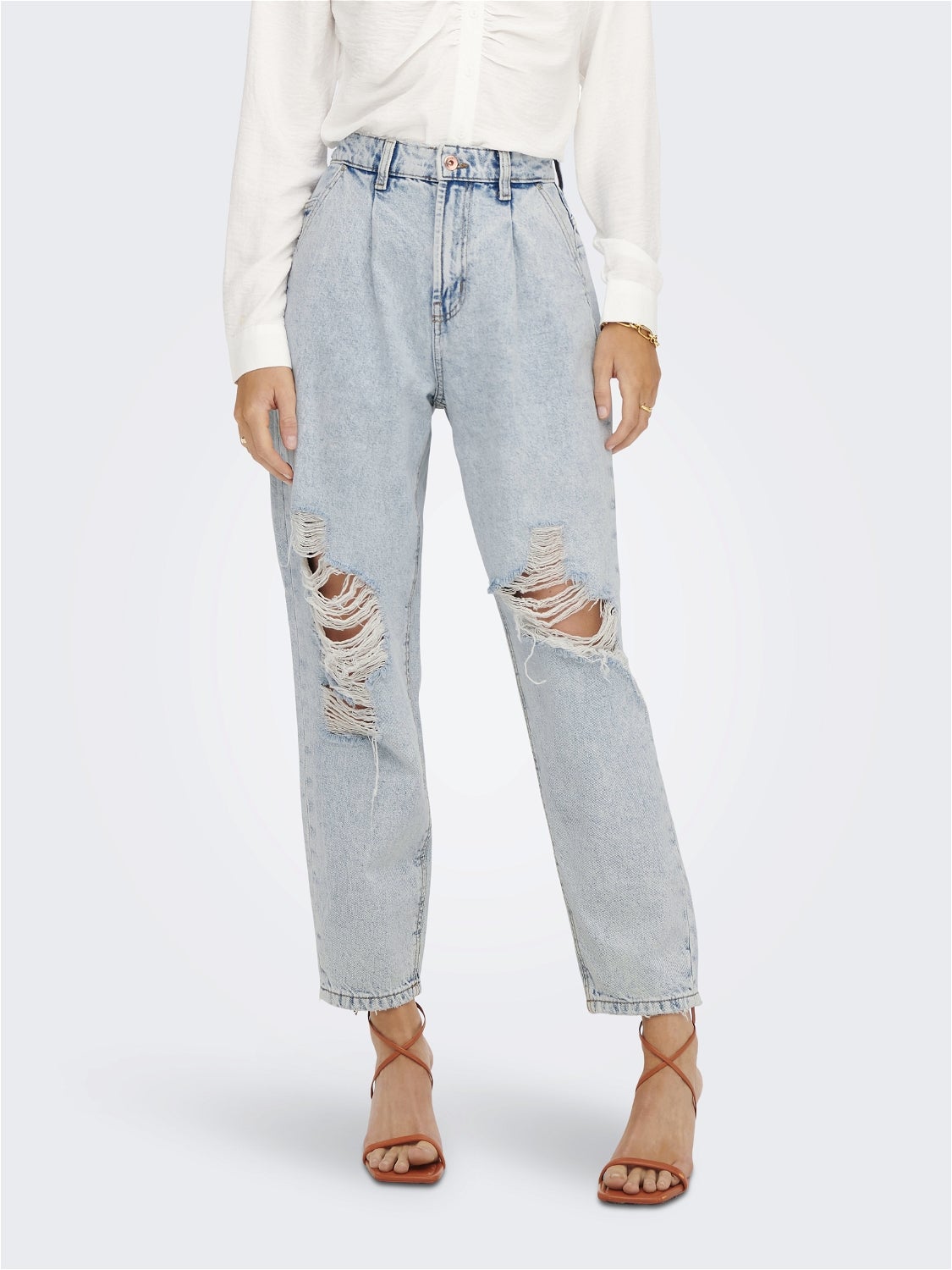 ONLVERNA Ballon Schnitt Jeans Light Blue Denim