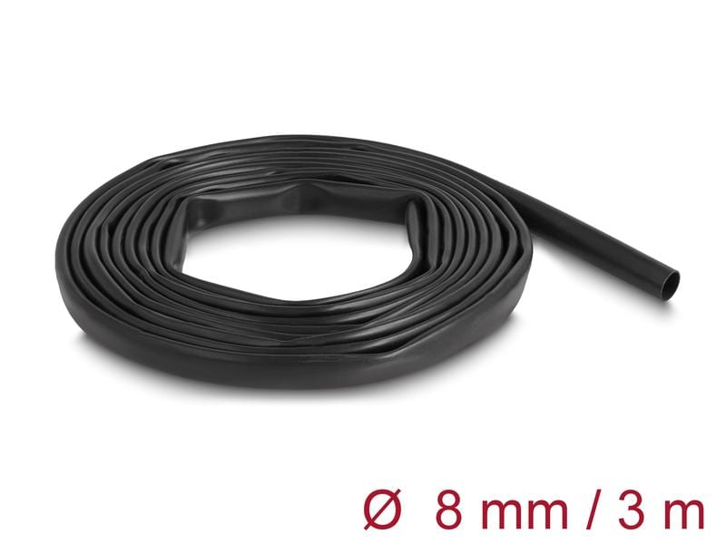Delock PVC Isolierschlauch 3 m x 8 mm Schwarz Delock PVC Isolierschlauch 3 m x 8 mm schwarz