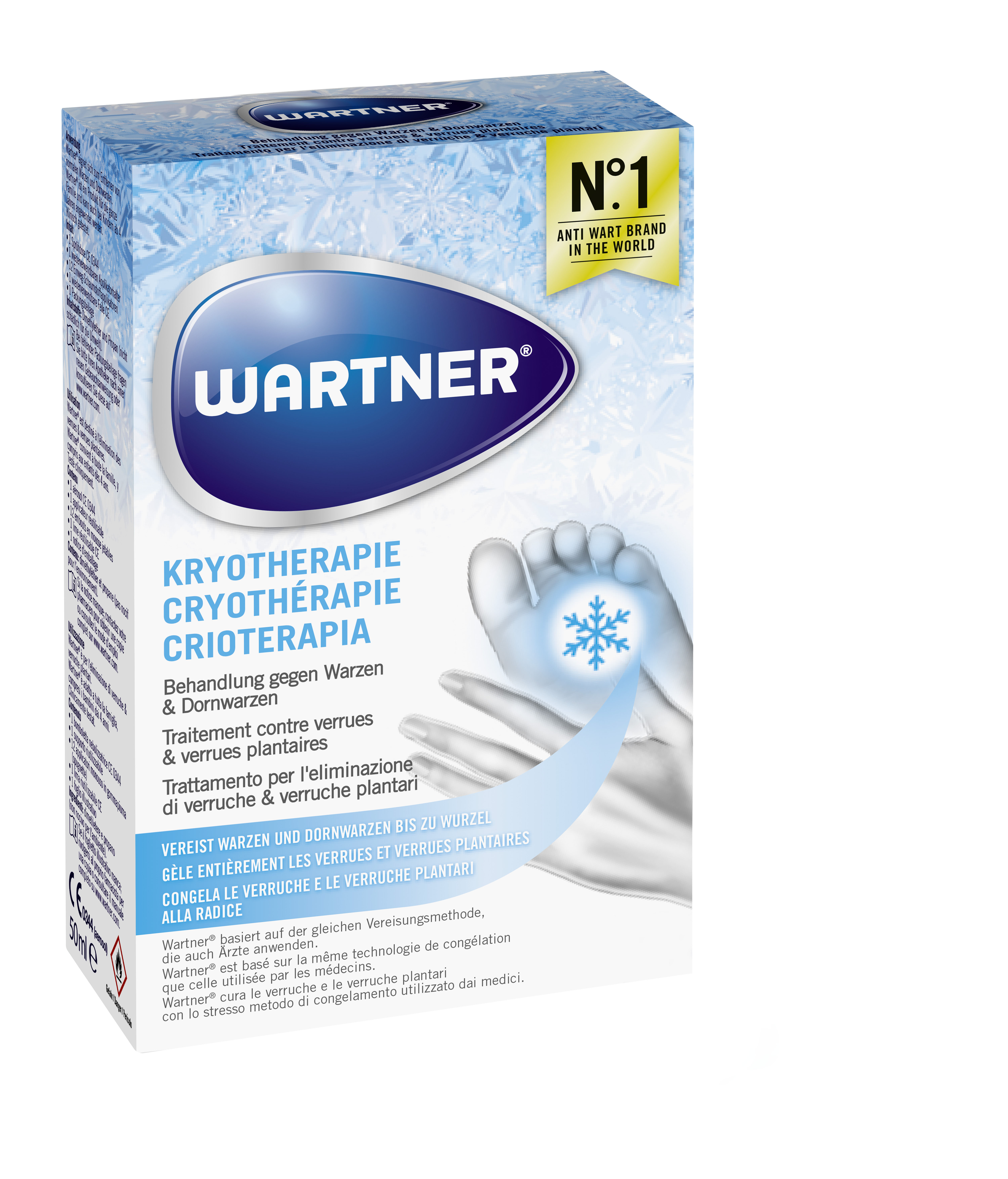 WARTNER Kryotherapie Warzen + Dornwarzen<br>50 ml, Spray, Spray zur Anwendung auf der Haut, Lösung