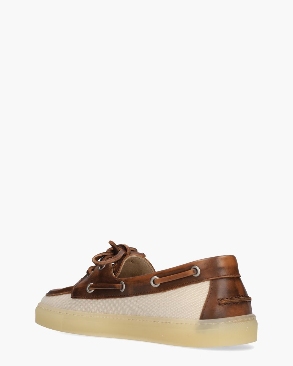 Copenhagen Studios CPH160 Material Mix Donkerbruin/Off-White Dames Veterschoenen