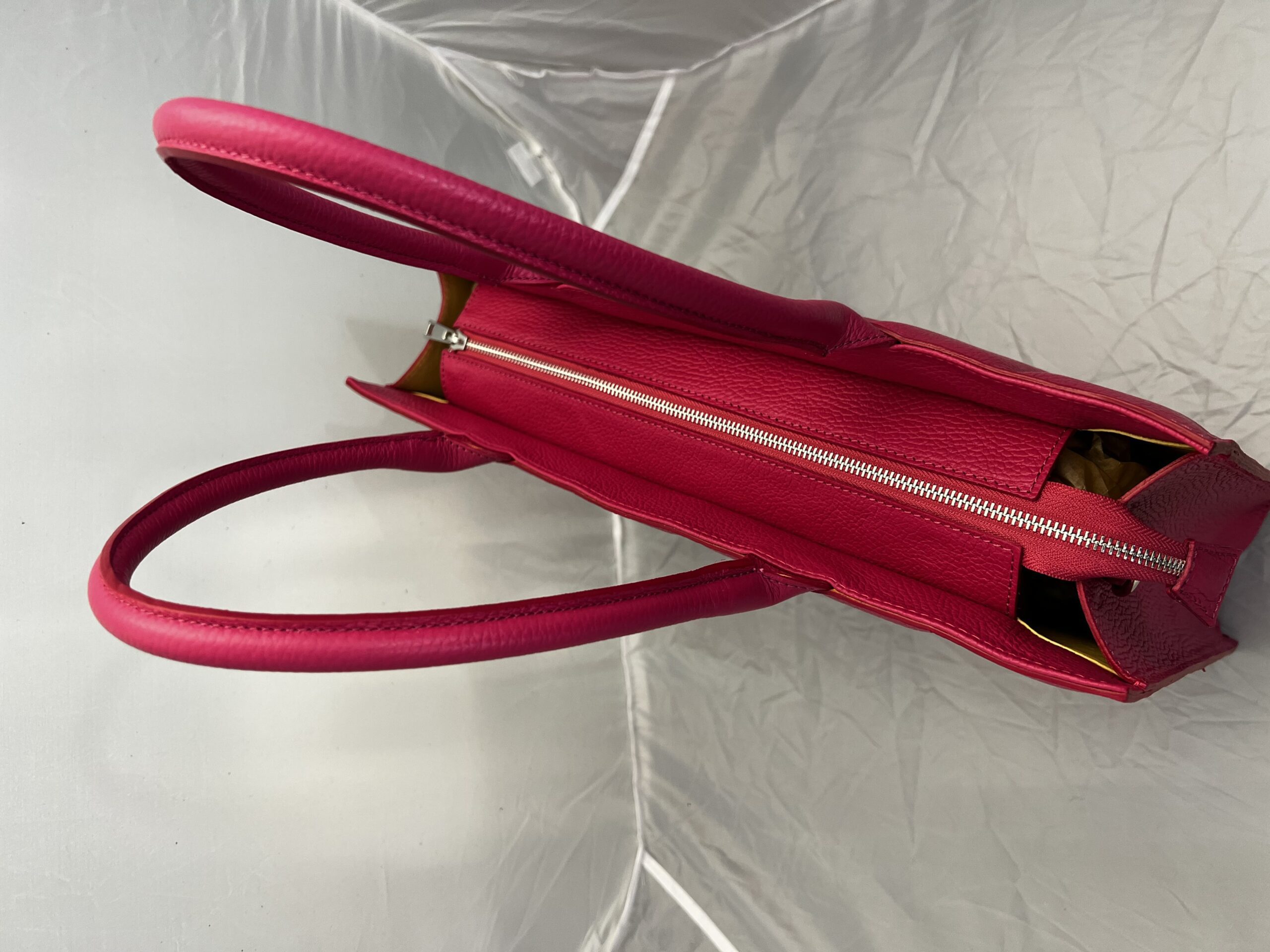 Lommers Businesstas Gestikt Fuchsia
