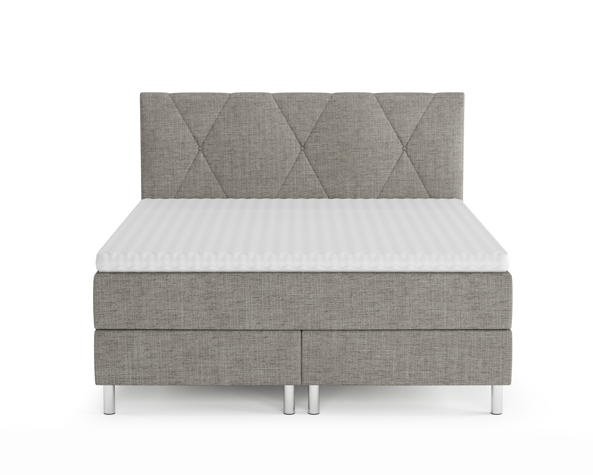 Boxspringbett TWILIGHT 160 x 200 cm grau