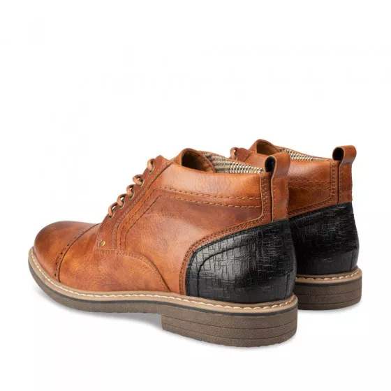 Bottines COGNAC DENIM SIDE