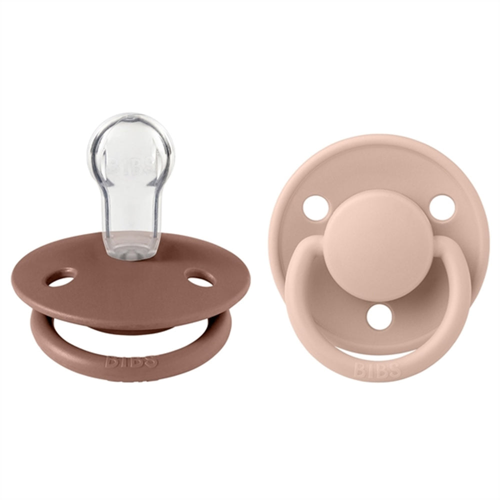 De Lux Silikone Sutter 2-pak Rund Woodchuck/Blush