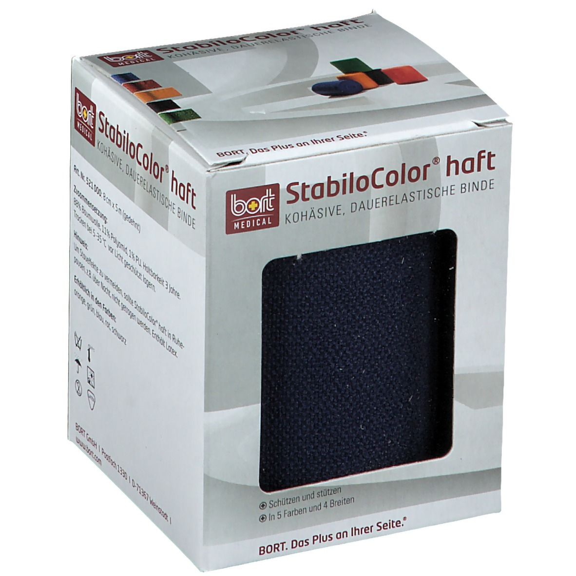 BORT StabiloColor® haft Binde 8 cm blau