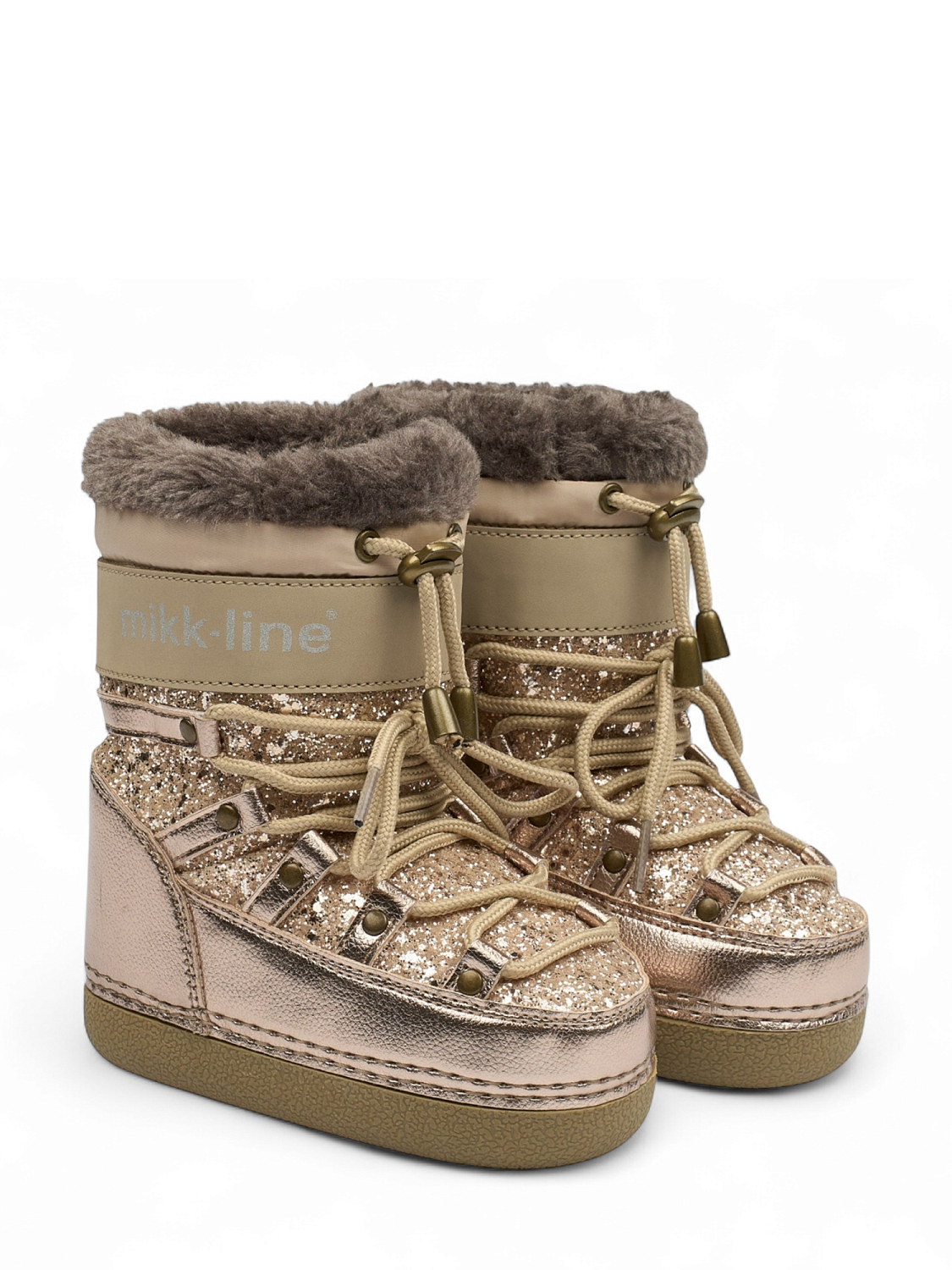 Mikk-Line Snow Boot Glitter Champagne