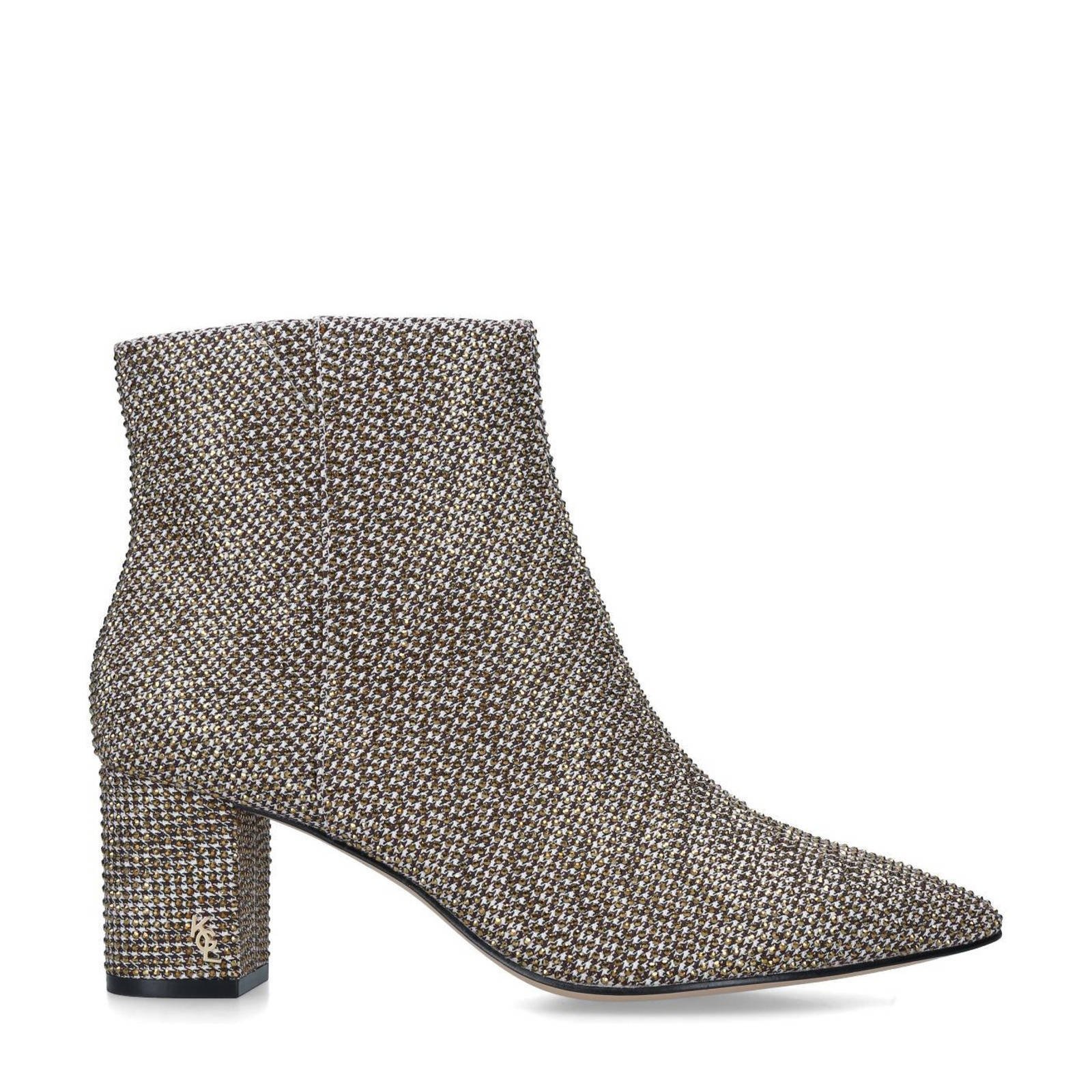 Kurt Geiger Burlington  enkellaarzen beige/goud