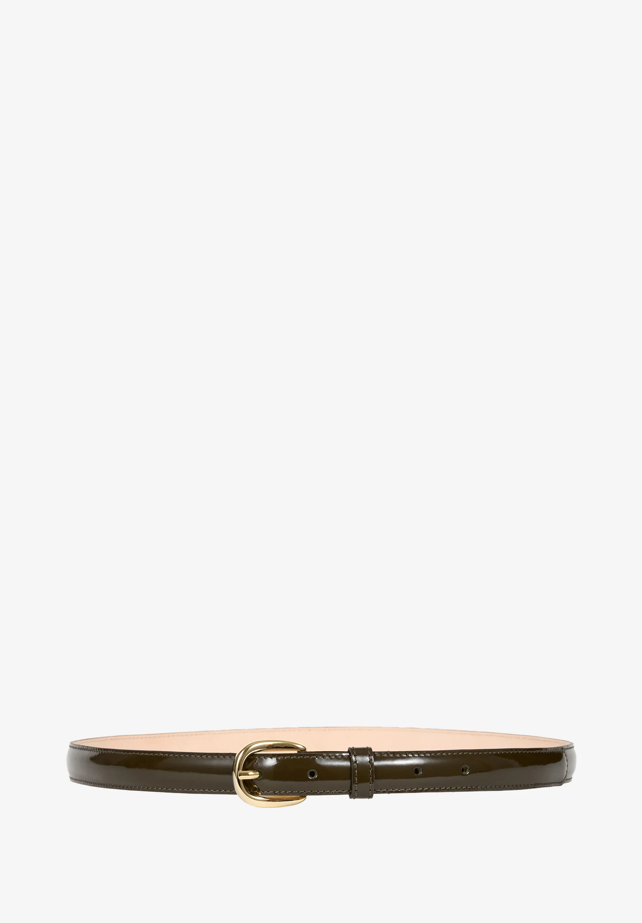 Ceinture en cuir glacé