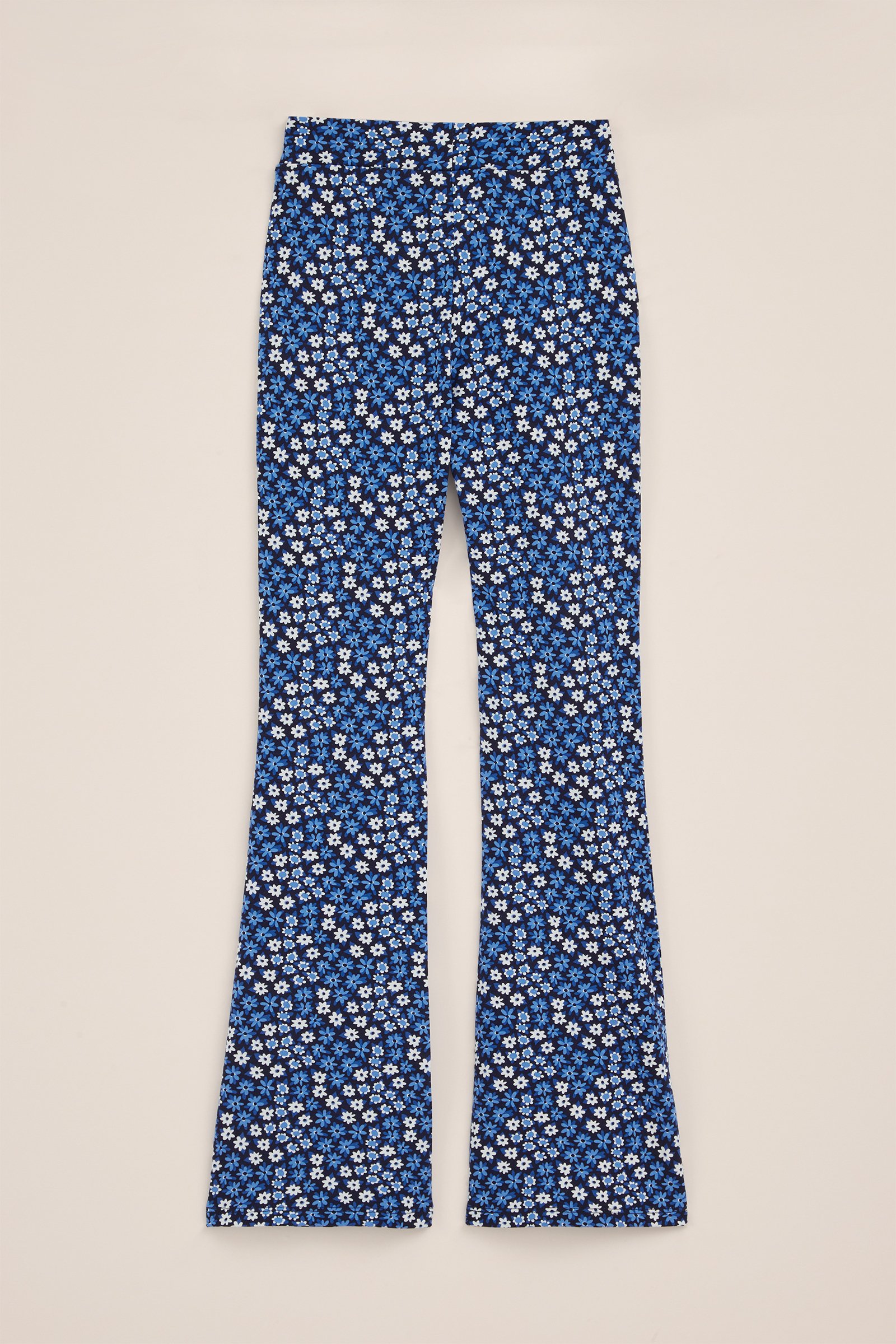 Meisjes flared legging met dessin WE Fashion Blauw