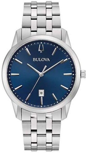 Bulova Sutton Horloge - Bulova heren horloge - Zilver - diameter 40 mm - roestvrij staal