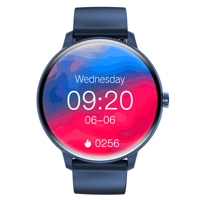 Smartwatch med EKG, pulsmåler, blodtryksmåler, søvntracker og skridttæller Blå