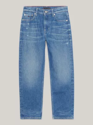 Calça jeans skater de cânhamo relaxada
