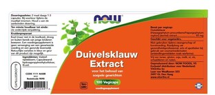 NOW Duivelsklauw Extract Capsules 100ST