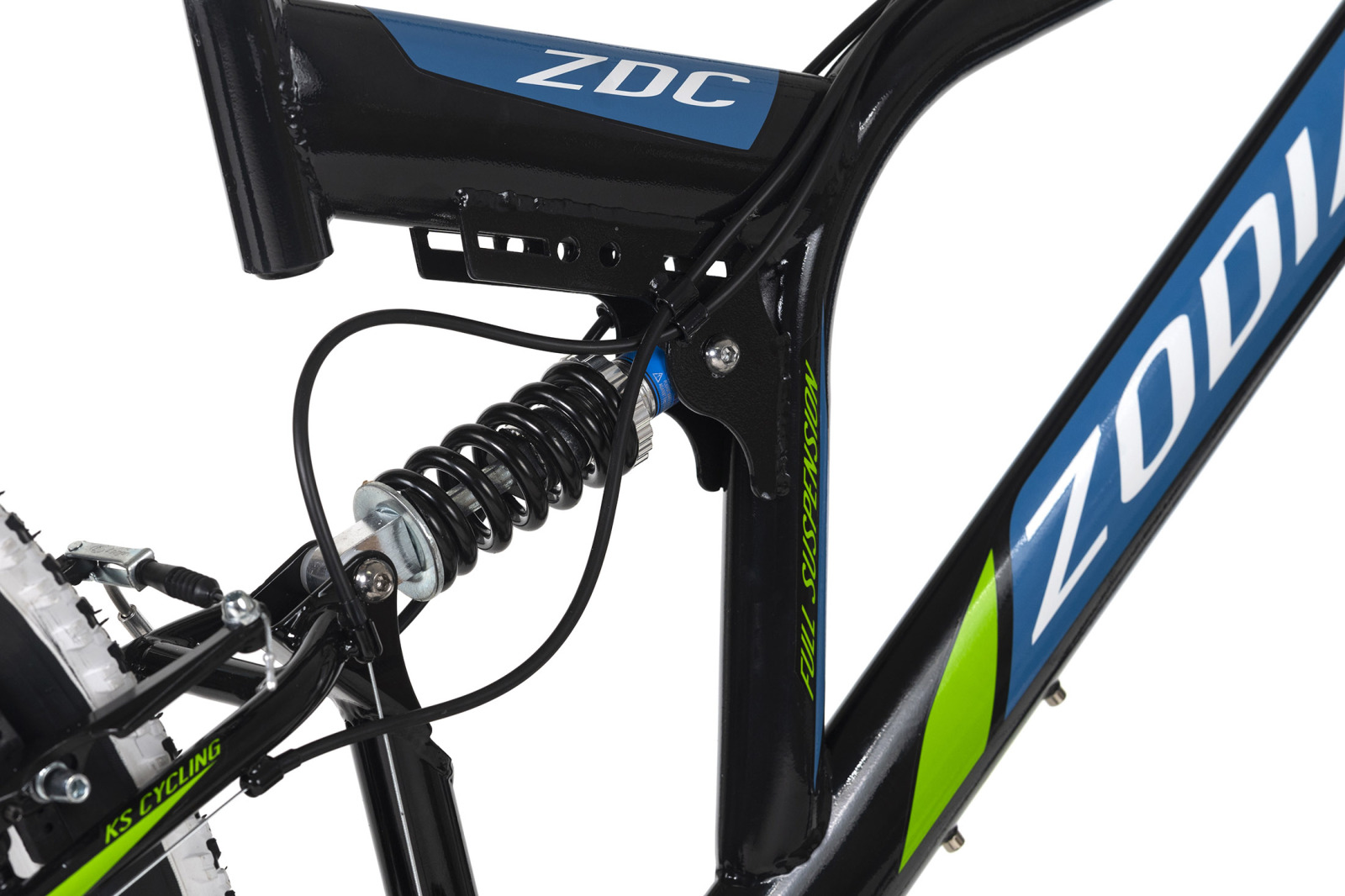 KS Cycling Mountainbike FULLY 26 ZODIAC - schwarz-grün - 48 cm Rahmenhöhe