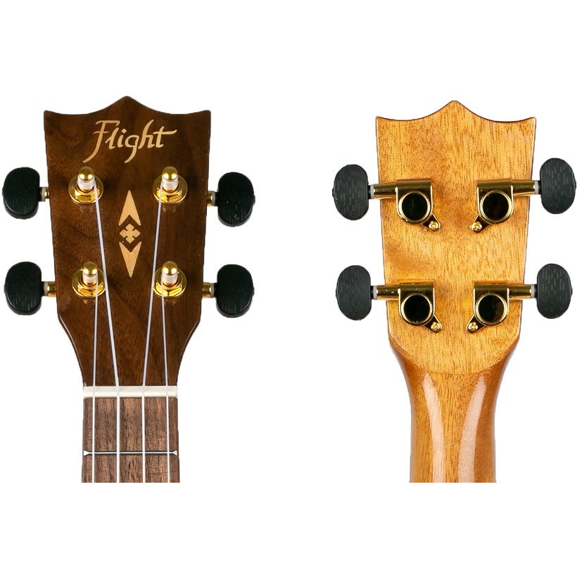 Flight Supernatural Series DUC445 Glossy Acacia concert ukelele met gigbag