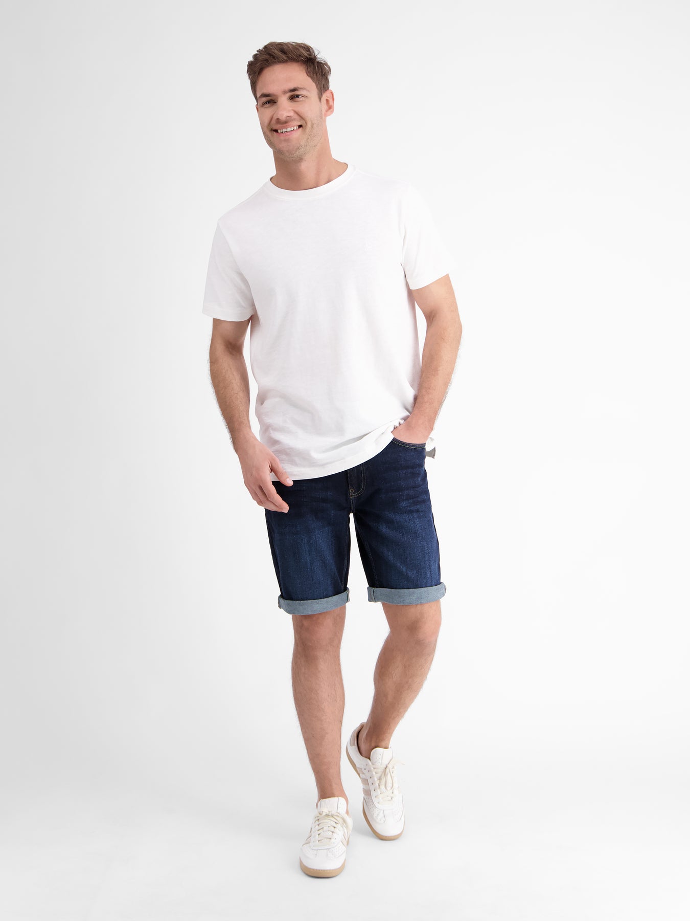 Herren Denim-Bermuda in Comfort-Stretch