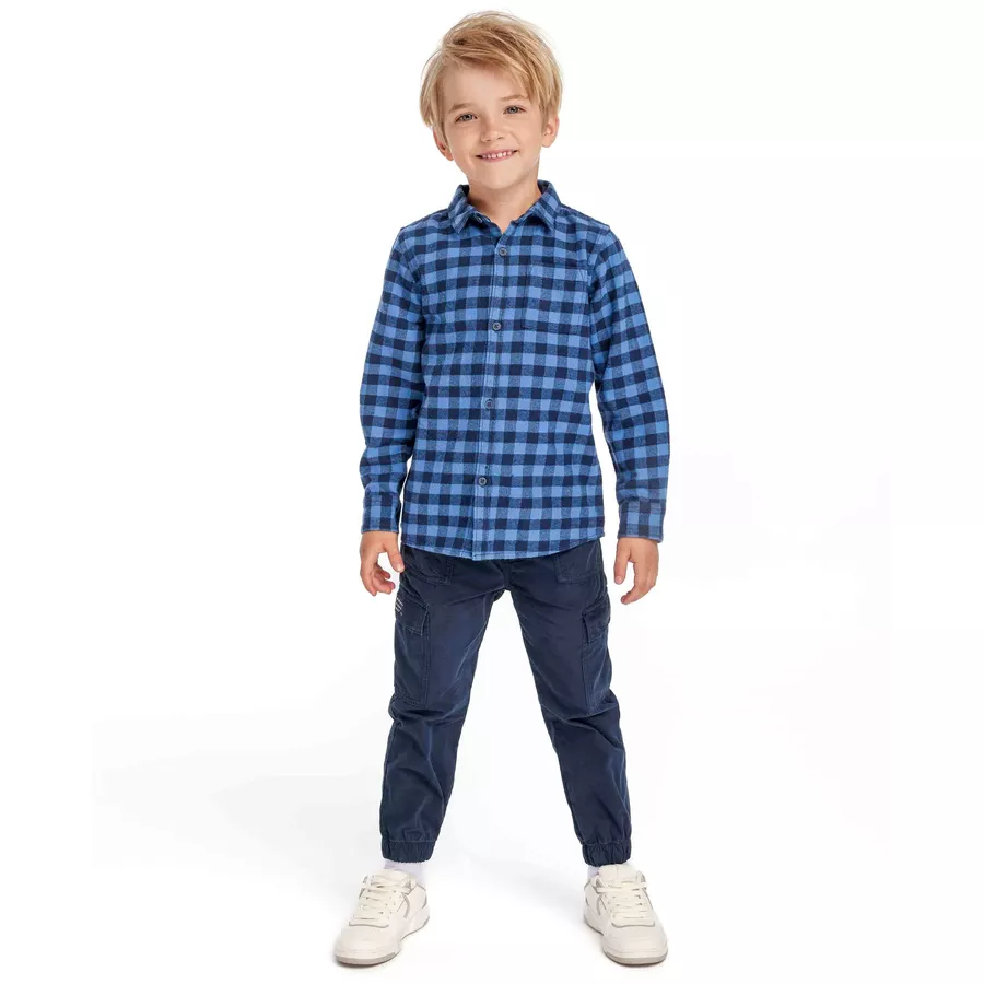 MINOTI Langarmhemd Blau
