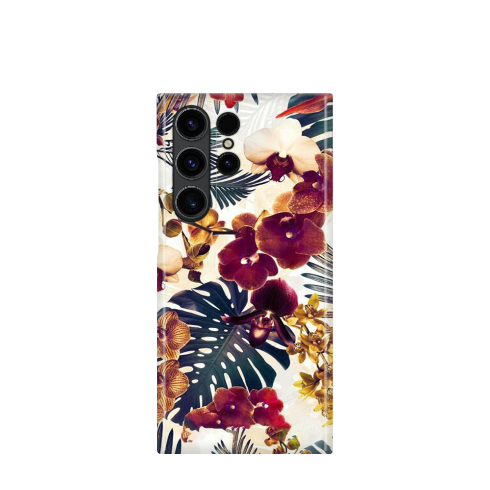 Samsung Galaxy S23 Ultra 5G Kunststoff Hülle Exotische Oase - Rot