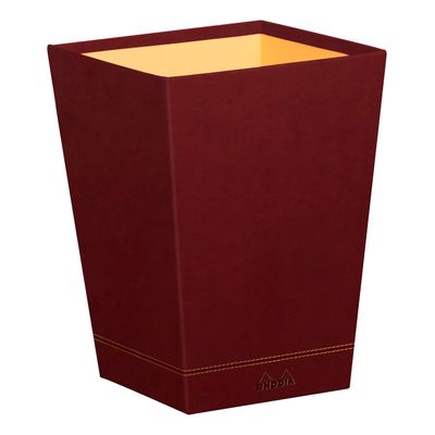 RHODIA Rhodiarama - Corbeille à papier - lie de vin - en polyuréthane