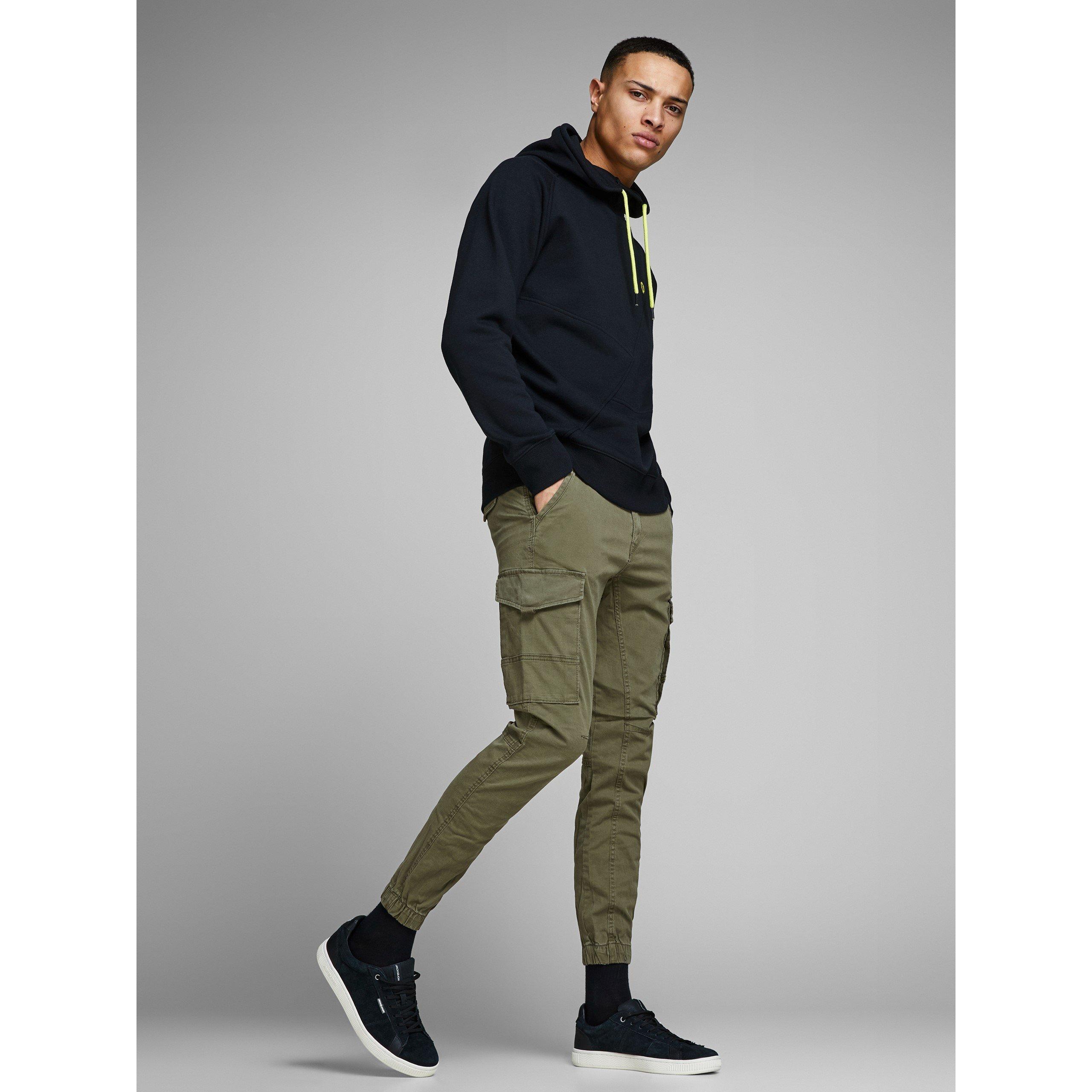 Jack and Jones Slim Stretch Cuffed Cargo Pants