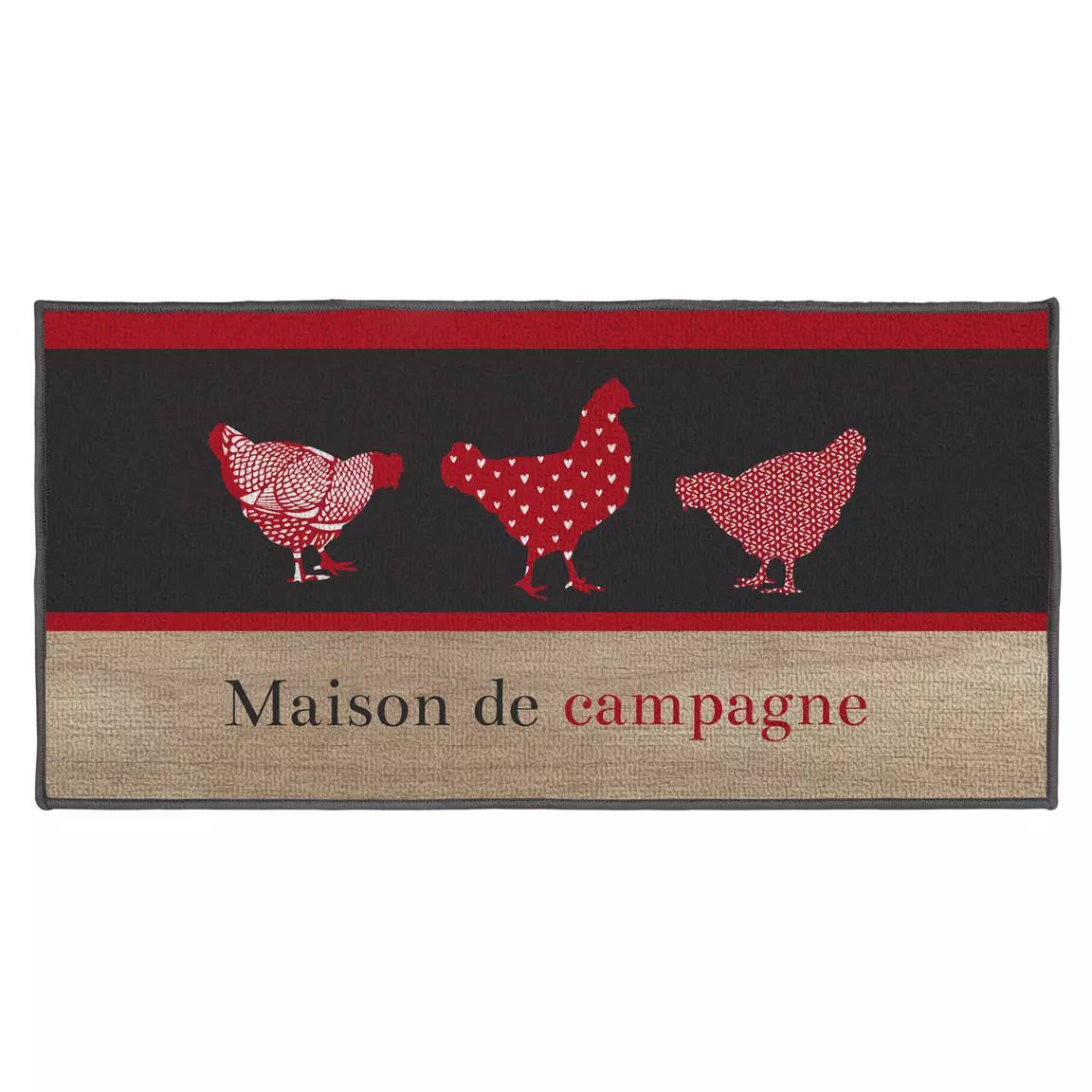 Tapis multi-usage (50 x 120 cm) Maison de campagne Rouge